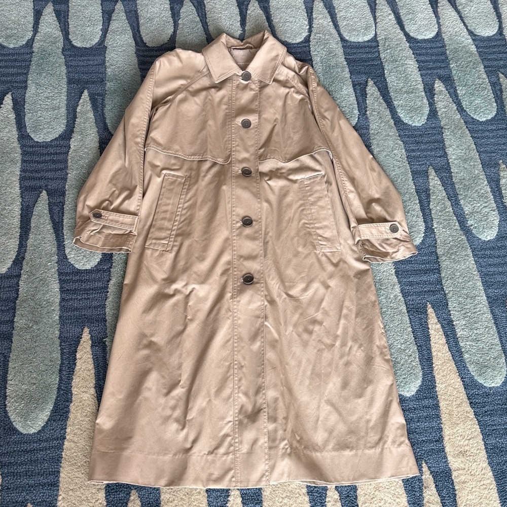 Everlane Women's Trench Coat in Light Gray
